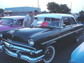 A '54 Ford Customline belonging to Denis Fluet.