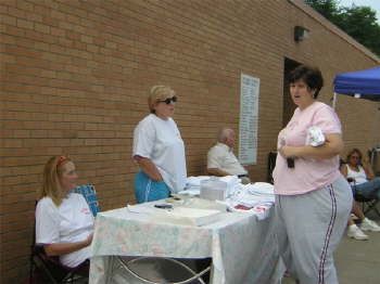 Beth Wells, Mildred Garrison & Libby Davis taking care of Registrations.