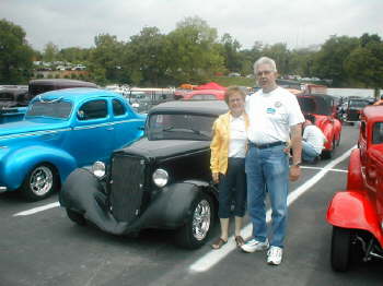 Ed & Doris Donovan from Centerville, OH., won the coveted Minnie's Pick Award with their beautiful '34 Chevy Coupe!