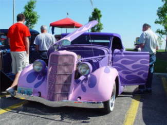 Flamed 35 Ford Roadster