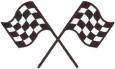 crossed checkered flags