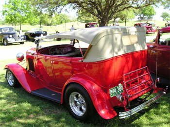 Capitol City Rods member Carlos Garcia is a familiar sight in Austin in this Deuce Phaeton