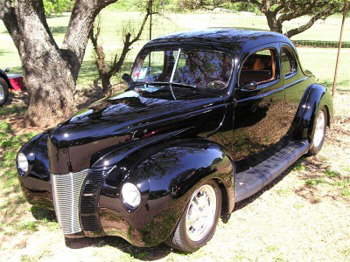 One of the Budniks from Budnik Wheels in San Antonio is Edward who brought a classic '40 Coupe