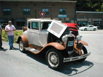 Amos Parker cruised in with his original Model A coupe