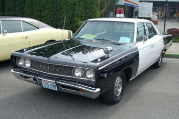 Kim Freeman 1968 Dodge Coronet police cruiser