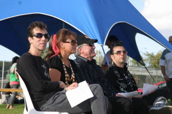 Hop Idol Judges - Slim Jim Phantom (Stray Cats), Mayor Phillipa Barriball,TV presenter Gary McCormick and Brien McVernon