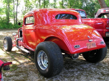 As nice as any Deuce, the Chevy tailights give it away