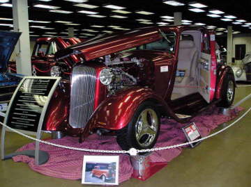 1Ron Rendleman from Dallas brought out his '33 Plymouth coupe for a taste of something different.
