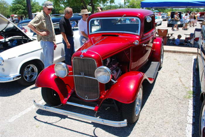 Lyle Shanley is a regular in the Austin area with his Deuce coupe