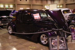 60  Stan Fergusen shows off his '37 Ford coupe