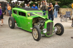 16  This hemi powerd, slightly modified sedan drew crowds all day