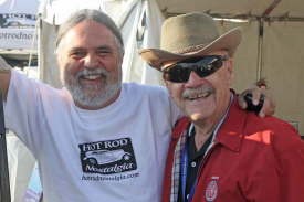 Dave & Dave. Editor Dave Wallace Jr (l) with the Master of the Ceremonies Dave McClelland.