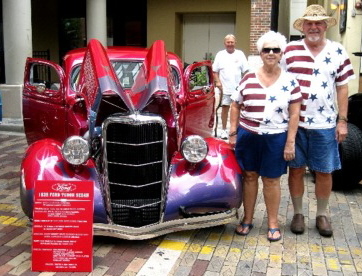 judy and wayne Newkirk 1935 Ford