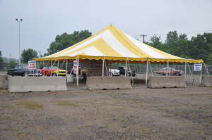 The guys at the Rod Repair shop hadn't shown up yet but there were cars already waiting