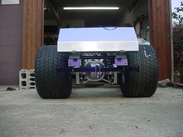 Rear view of finished 'Rolling Chassis'.