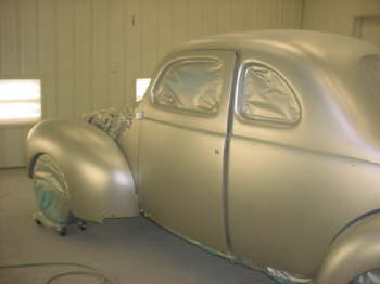 Side view after silver paint.