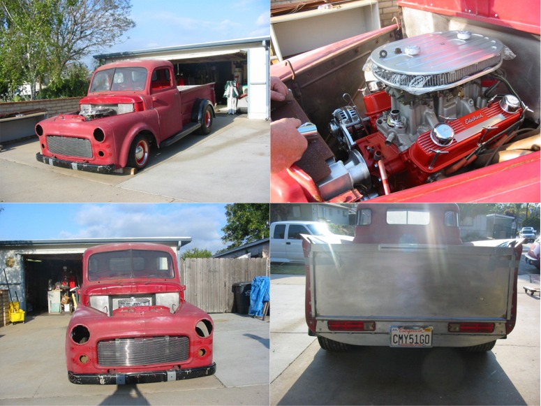 1951 Dodge truck street rod project S B Mopar six pack 727 Torqueflite