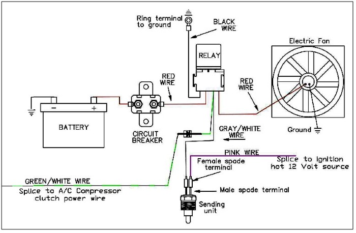 Dual Electric Fan Wiring Diagram from www.hotrodhotline.com