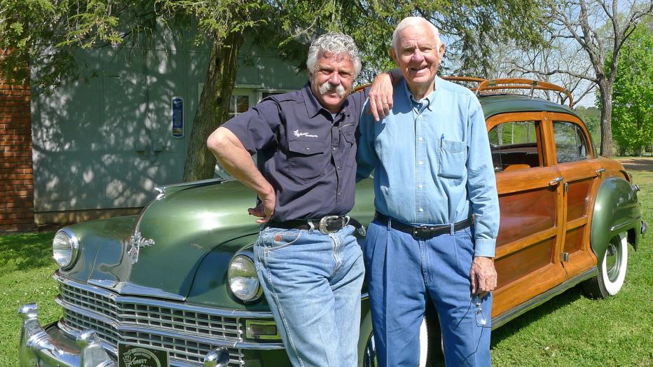 Harold, left, with son Corky