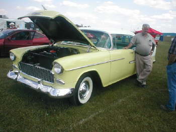 Charles Cook, London, KY., had his ultra clean '55 Chevy there!