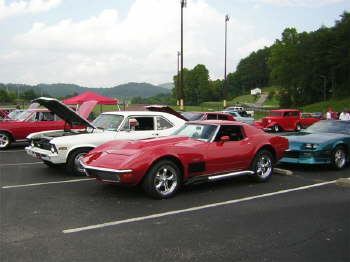 Ike Hicks' Corvette.