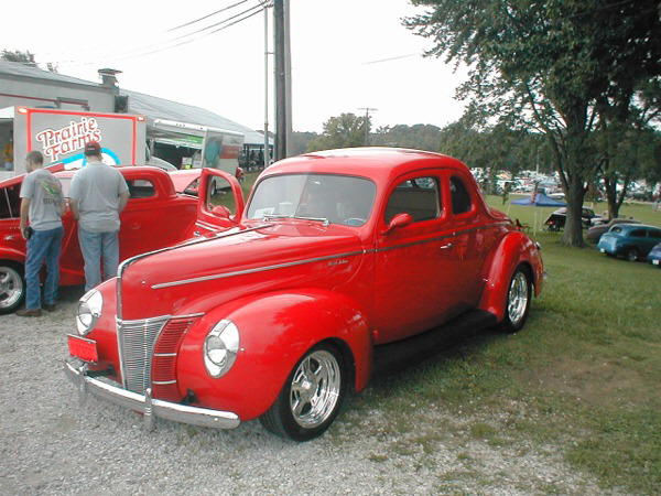 Austin Parker has owned this '40 Ford for 30 years and drives it everywhere.