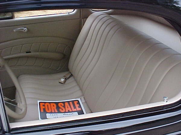 Black '37 Chevy Interior!