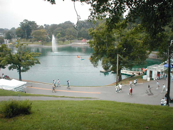 Chilhowee Park affords a beautiful setting for a car show.