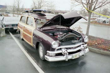 Ron and Joan Shiek 1951 Ford woody