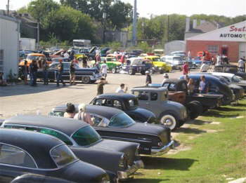 A bunch of hot rods