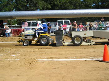 Lawn Tractor Puller with sled