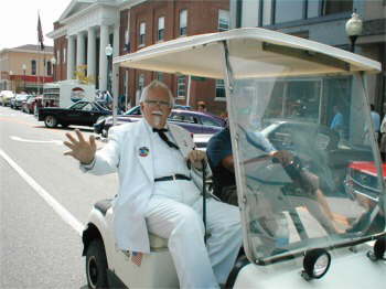 Kentucky Fried Chicken's Colonel Sanders, was loving the Cruise