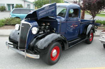 doug leibrant 37 chevy pickup blue