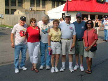 Some of gang from Rhode Island Street Rod Assoc.