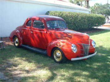 Red '40 Ford Coupe