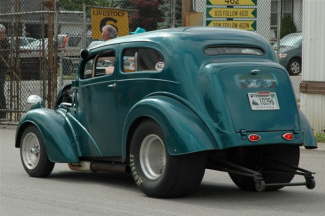 Audrey's daughter Kim's 1948 green Anglia