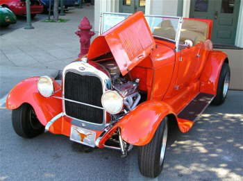 Todd Martin from Buda Texas likes his Model A with full fenders