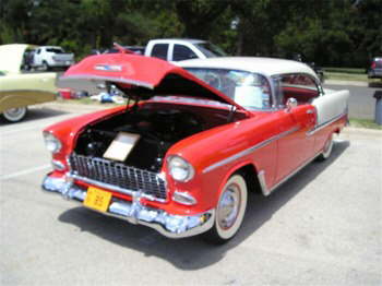 Tom and Linda Kelly own this bone stock '55 2-door hardtop