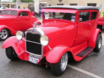 Freddy Martinez brought his chopped '28 sedan from San Antonio