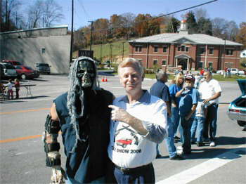 George Smith and JD Hensley, both in Haloween Costume