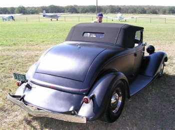 Chuck Barrrett's '33 roadster is looking good