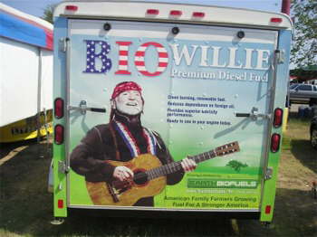 Willie Nelson had a vendors area