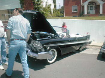 DL Lynch, Corbin, Ky , cruised over in his big Plymouth Ragtop