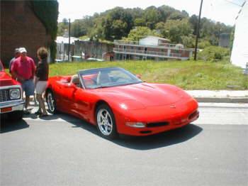 Hunter Denny drove his Vette over from Somerset, Ky