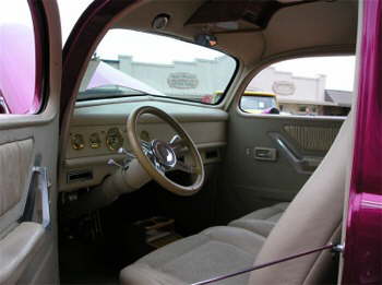 The exterior shot of Greg Lancaster's '37 Ford sedan didn't come out but the interior shot shows it's beauty