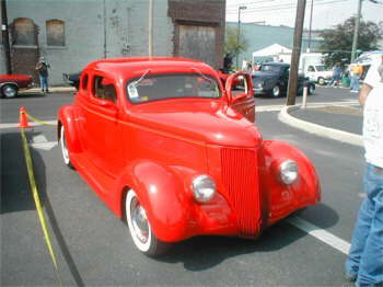 NSRA Safety Inspector, Clyde McCoy's 36 Ford Cpe