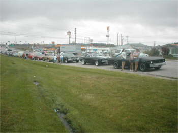 Lined up in London waiting for the Power Tour Group to arrive from Knoxville