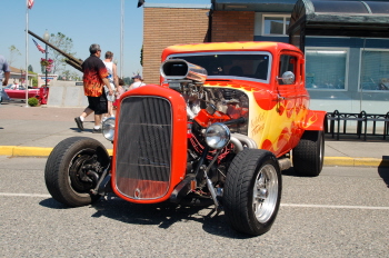 Cheryl Fischer Plymouth hotrod