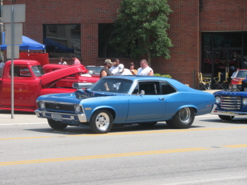 JD and Billie Hensley drove their Baaaaaad Nova from Somerset