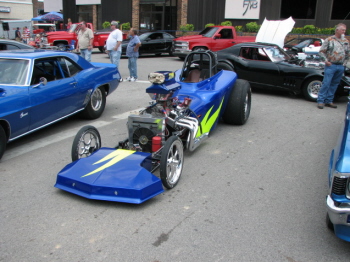 Mike Campbell brought his BAAAAAD Modified T Drag Car to the party